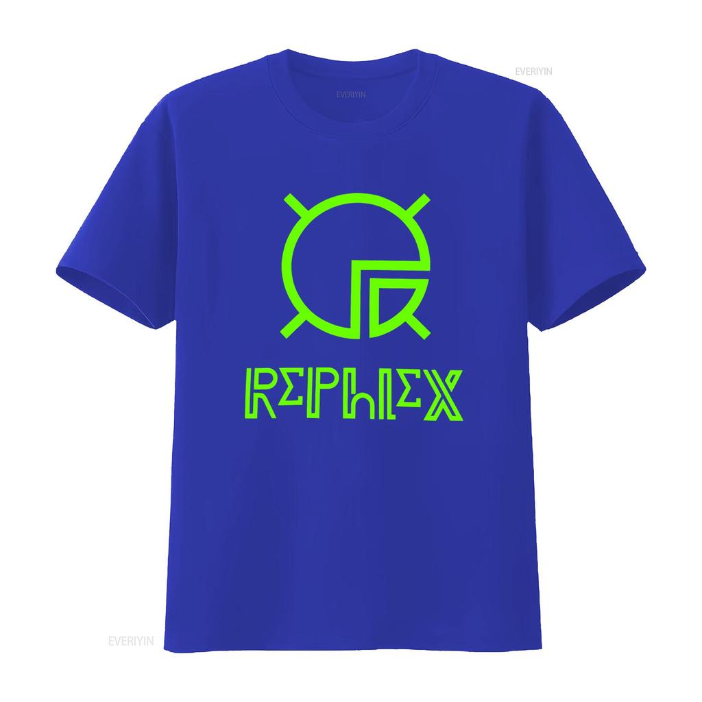 Neon Green Rephlex Records T Shirt Warp Aphex Twin 808 State Drexciya Techno Fashion Vintage Washed Fashion Casual Homme