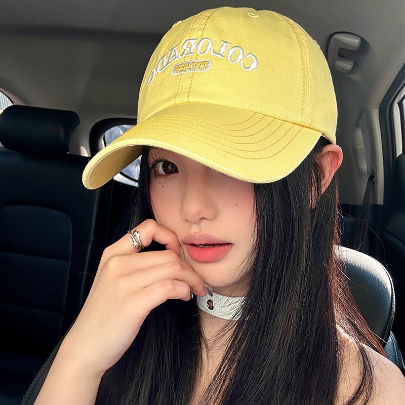Colcrado Letter Embroidered Wide Brim Baseball Cap For Women Sun Protection