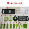 Tagliaverdure e Affettatrice Taglio a Cubetti per Cucina Taglierino Accessori per Cucinare Gadget Cose con Contenitore Protezione per le Mani Cestello Scolare