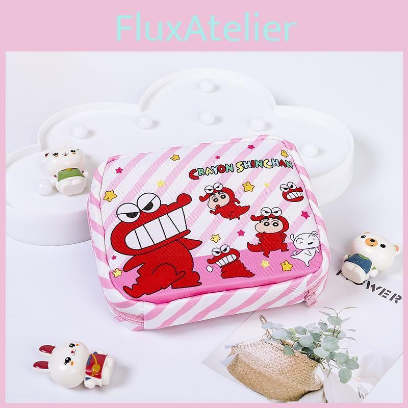 Shin Chan Crayon Compact Personal Care Bags Oxford Fabric Girl Travel Storage