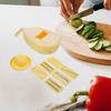 Guangmc Handheld Mandoline Slicer with Container - Yellow
