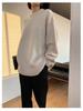 Women's 100% Wool Thick Loose Round Neck Plus Size Knit Sweater