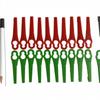 100Pcs   Plastic Cutter Blades For Electric Cordless Grass Trimmer Strimmer Tool Grass Trimmer Blades Replacement Garden Tool