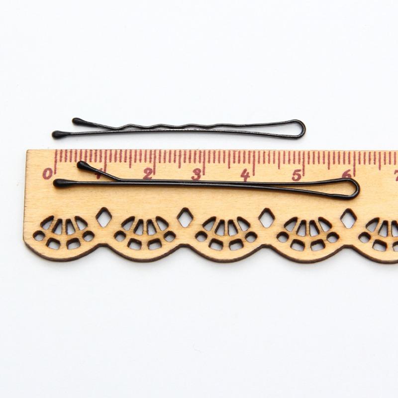 Round-headed Small Black Clip Makeup Small Steel Clip Wave Clip Updo UpdoStraight Clip Black Hair Beauty Clip