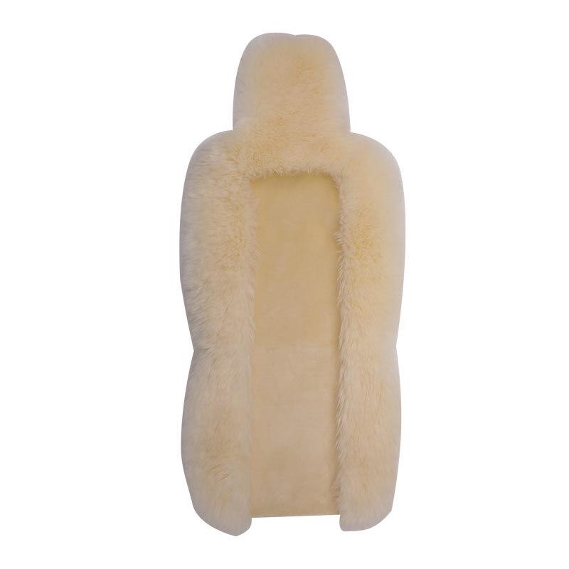 Plush Wool Car Seat Cushion - Warm Winter Pad for Long & Short Hair Seats