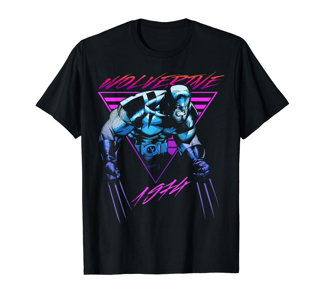 Marvel Wolverine Neon Retro Logan X-Men T-Shirt