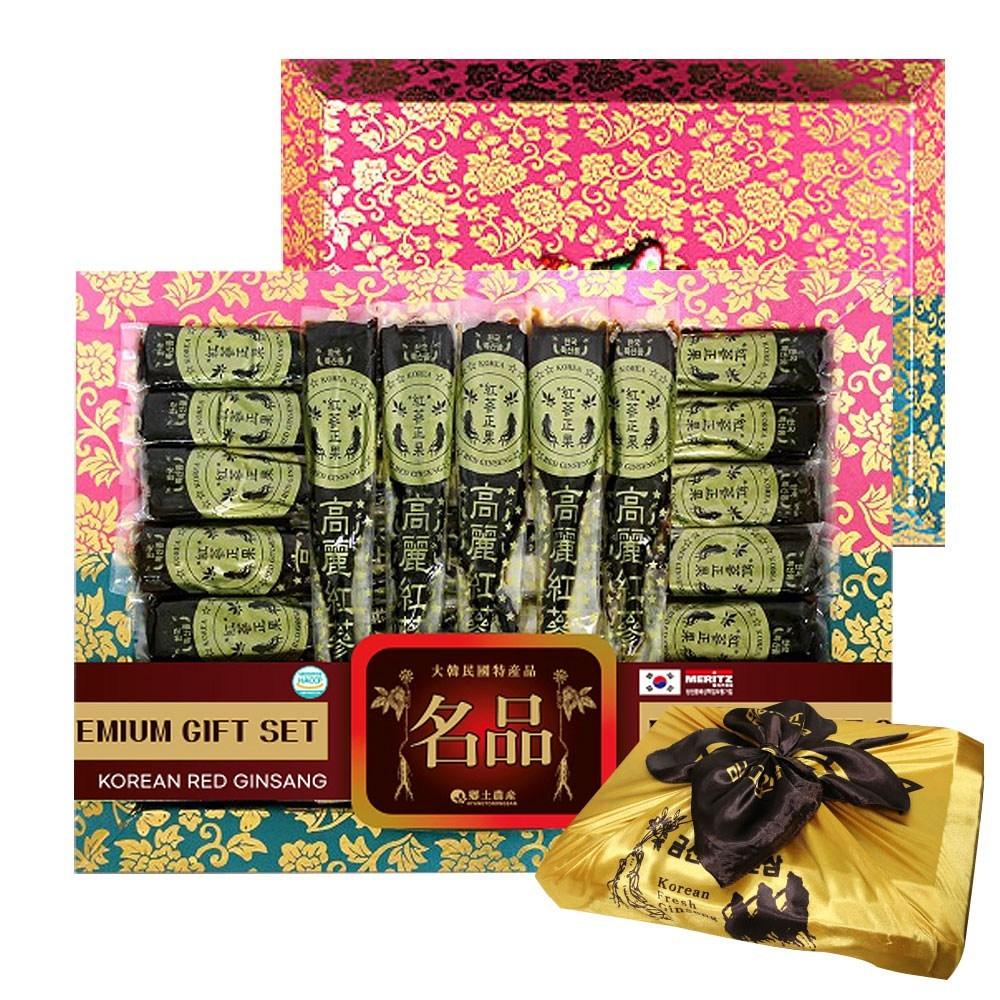 Goryeo Red Ginseng Jelly Silk Box Individual Jelly Gift Set 400g 1 Pcs