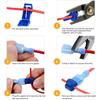 120Pcs T-Tap Connector Quick Electrical Cable Connector Snap Splice Lock Wire Terminal Waterproof Crimp Wire Terminal