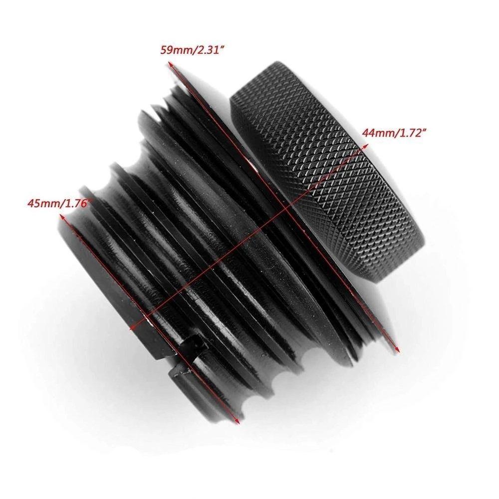 Black Gas Cap Aluminum for Harley Gas Cap Gas Oil Tank Cap Motorcycle Gas Cap