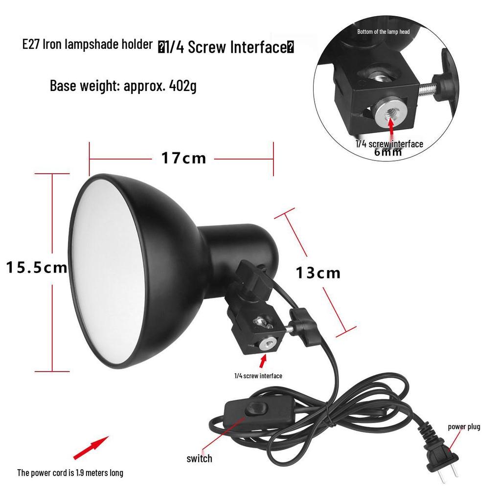 Space-saving E27 Universal Desk Lamp: Student Eye Protection Reading Light for Home or Bedside.