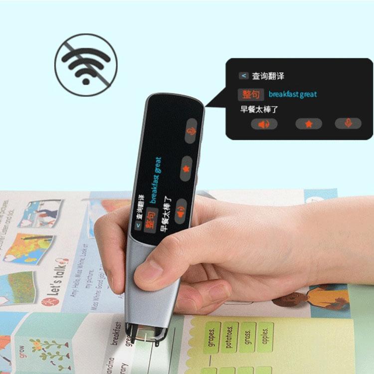2.98" Air Translator Talking Pen Language Learning Helper Electronic Pen OCR Scanning Wireless Charger Ble Earphone