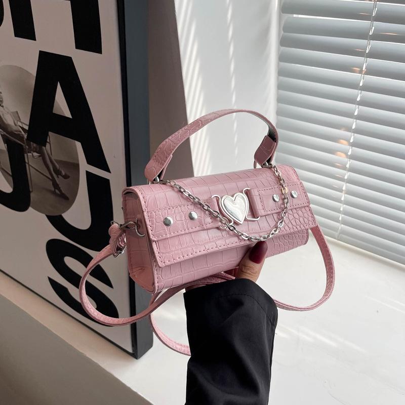 

Alligator Pattern Fashion Women Shoulder Messenger Bags PU Leather Small Top-Handle Bags Casual Lady Clutches Vintage Handbag гарячі рожевого кольору