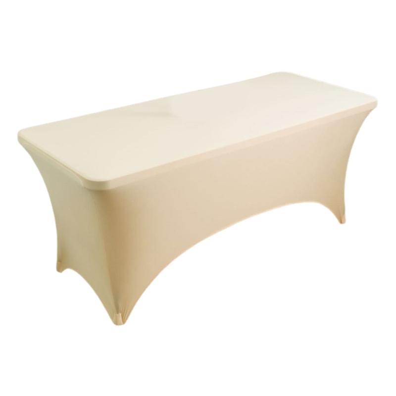 Height Stretch Rectangular Tablecloth Cocktail Table Cover Spandex Table Cloth X3UC