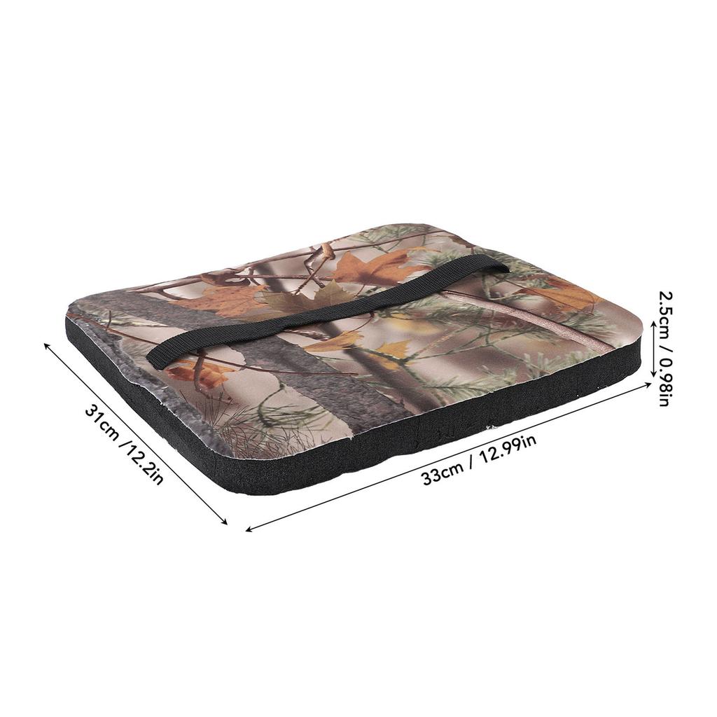 Outdoor Seat Pad Leaf Pattern Flannel EVA Comfortable Damp Proof Anti Slip Stadium Seat Cushion