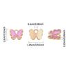10/20/30pcs Random Colors Alloy Butterfly Charms Gold Plated Enamel Butterfly Pendants for Bracelets Necklaces DIY Making