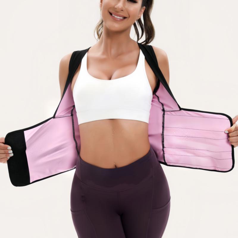 Women's Sauna Sweat-wicking Bodysuit with Waistband & Tummy Control for Running