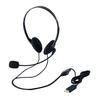 ELECOM Headsetový mikrofon USB binaurální horní 1,8m HS-HP27UBK