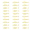 30 Unpainted Wooden Fish Templates DIY Artistic Projects Home Party Natural Design