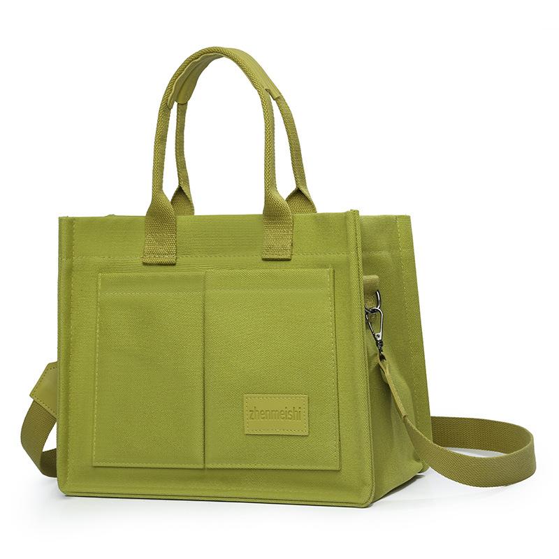 Canvas-Tasche Damen Große Kapazität Mehrfachtasche Umhängetasche Tragetasche