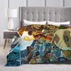 Anime Avatars The Last Airbender Plush Blanket Kids Flannel Bedding Throws For Couch Chair Soft Quality Bedspread