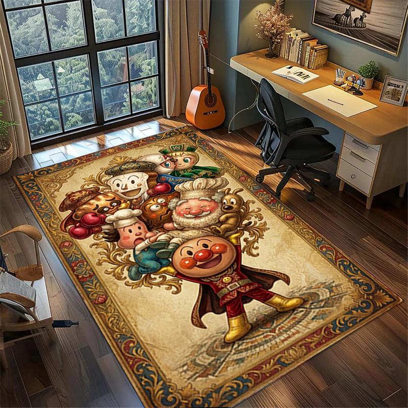 Large Non Slip Rug Bread Superman Washable Floor Mat Carpet Bedroom Gamer Room Home Decor