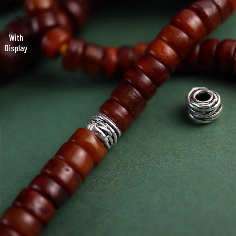 Retro Triangle Wool Ball Spacer Beads for DIY Geometric Jewelry Making