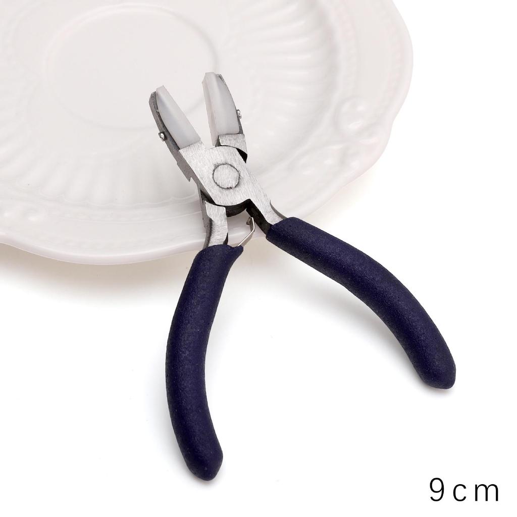 "Handmade Pink Needle-Nose Pliers: Multi-Function Jewelry Tool for Beading and Winding"