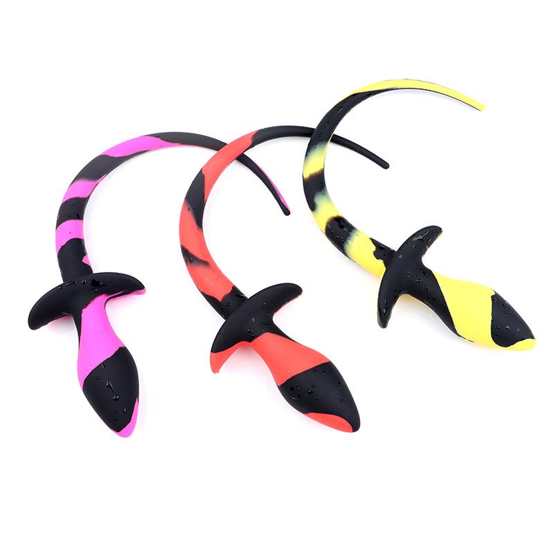 Back Court Anal Plug SM Dog Tail Flirting Dilator for Adults