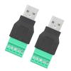 2 Buc. Mufă USB Tată la Conector Adaptor Terminal cu Șurub cu 5 Pini