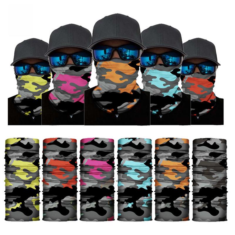 Xunhui Camouflage Multifunctional Cycling Headscarf Mask - Seamless, Sunscreen, Windproof.