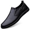 Genuine Leather Men Shoes Casual Slip On Formal Loafers Men Moccasins Italian Black Male Driving Shoes