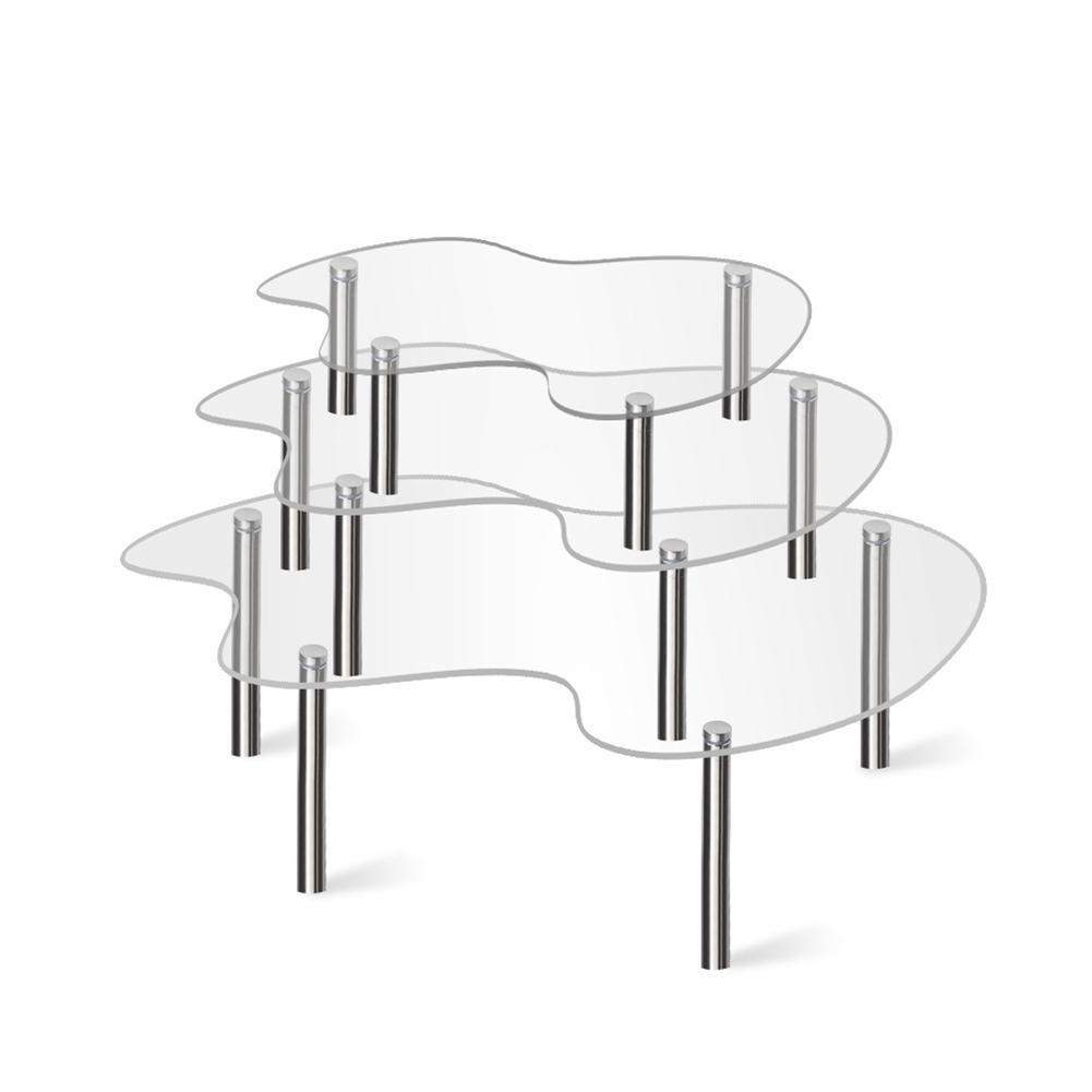 Bakery Stand Acrylic Cupcake Stand Tabletop Display Clear Acrylic Easy To Assemble High-quality Material Sturdy