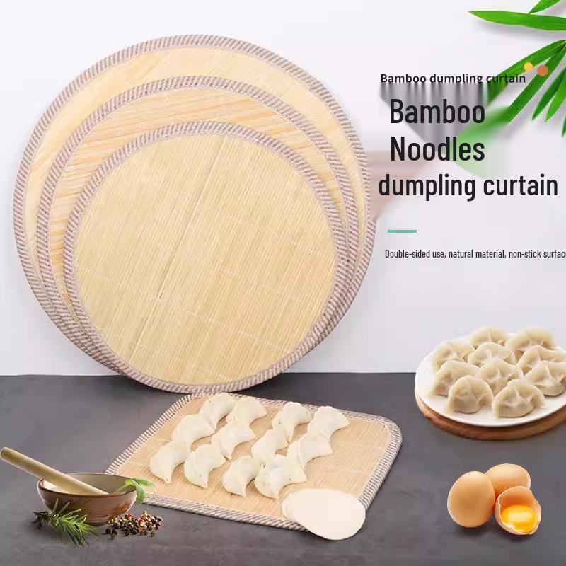 

Non-stick Double-sided Dumpling Mat: Thick, Food-grade Heat Insulation Pad for Kitchen Use 30cm Diameter (~30 dumplings)