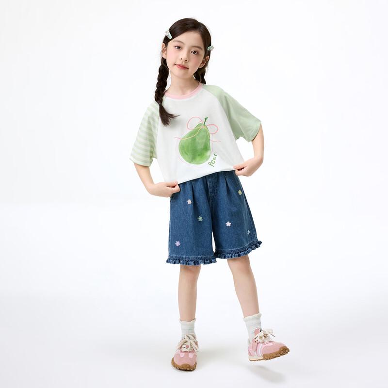 Xiaoyinman Girls' Antibacterial Cotton T-Shirt