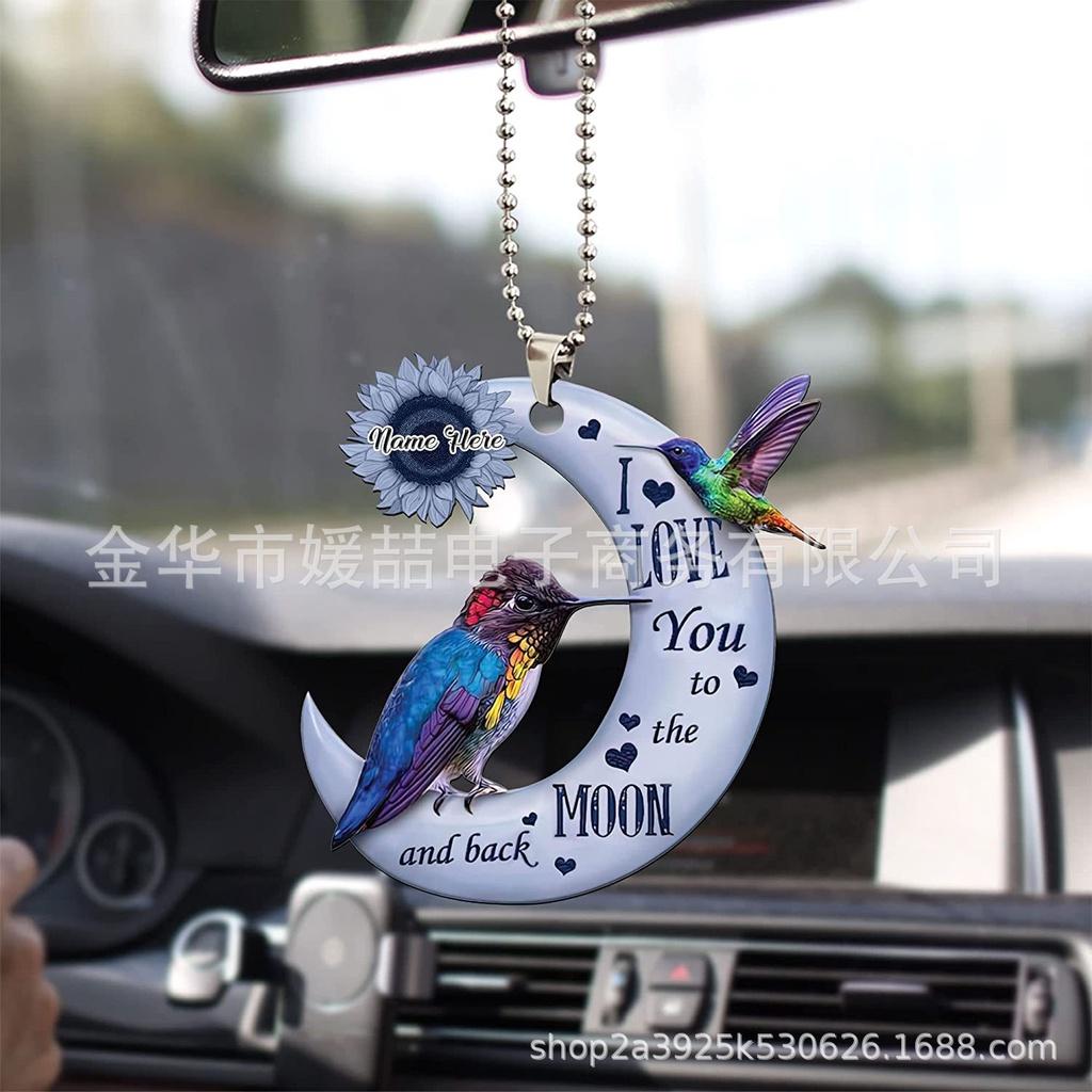 

Колибри Очаровательный Мультяшный Акриловый Подвес для Автомобиля Универсальный Декоративный Элемент StyleC