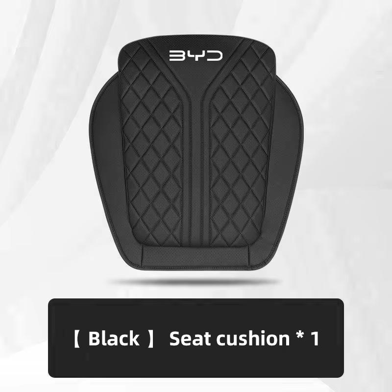 Car Seat Cushion Cover For BYD Sealion 7 ATTO 3 Han Song Plus Seagyll V2l Dolphin Four Seasons Universal Nappa Leather Seat Pad