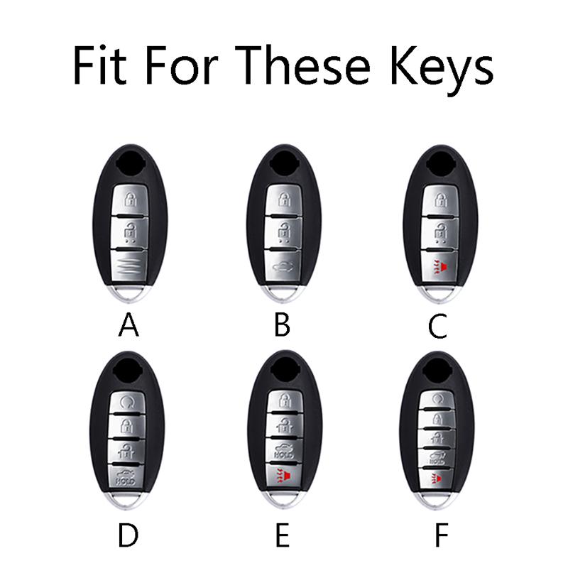 Car Key Case Cover Shell for Nissan Qashqai X-Trail Versa Maxima Altima Rogue Murano Juke Tiida Infiniti FX35 QX60 Accessories