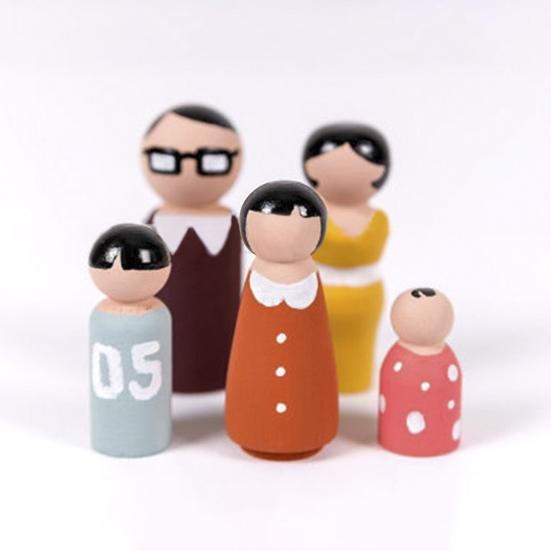 

10шт Незаконченная ручная работа Мода Натуральная лиственная древесина Вечеринка Домашний Колег Кукла DIY Украшение Окрашено