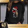 Women's Long Sleeve Christmas Print Sweatshirt - 2026 European Collection