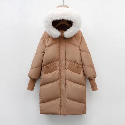 Neue Winter warme große Pelzkragen lässige lockere Daunenjacke Damenmantel