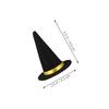 9pc Mini Witch Hats for Halloween Decoration Hat Black Bottle Toppers for Party Favors DIY Wine Bottle Decor Dollhouse Accessory