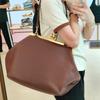 Borsa da sera irregolare di lusso Marca Design a conchiglia Raffinata borsa a tracolla da donna Grande capacità Borsa a mano clutch con fibbia tinta unita
