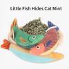 3 Pcs Catnips Toy Fish Toy Soft Chewing Stuffed Animal for Kitten Grinding Toy Fish Shape Catnips Toy Keep Kitten Busy