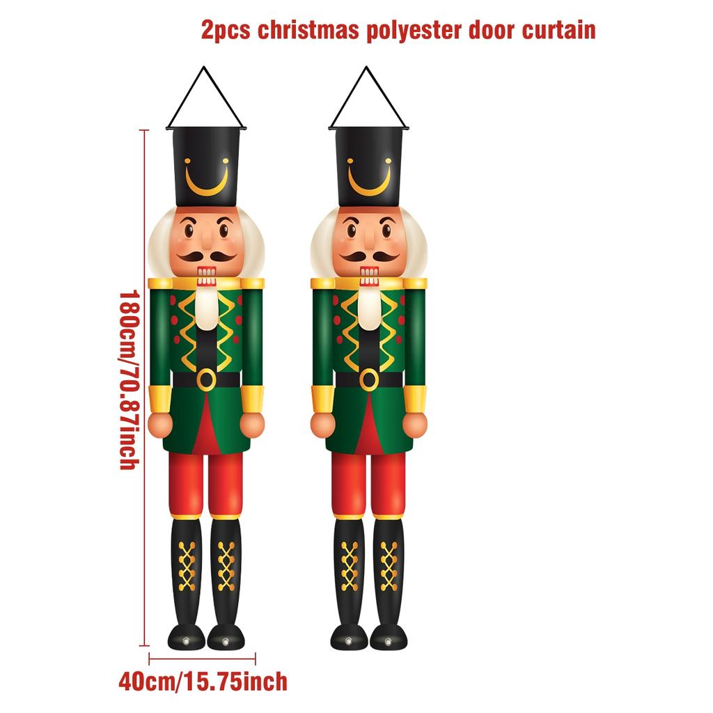 Christmas Nutcracker Shaped Door Couplet Navidad Natal Noel Wall Hanging Merry Christmas Decorations For Home 2025 New Year 2025