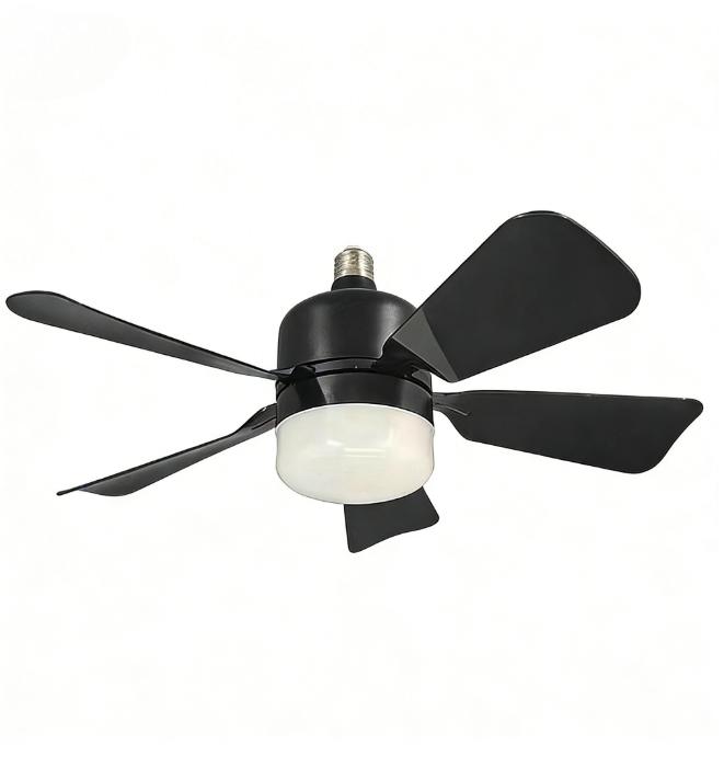 

LED Ceiling Fan Light Remote Control 3 Color Dimmable Screw Fan Lamp Living Room Bedroom Home Modern Decor Lighting Lamp 85-265V чорний