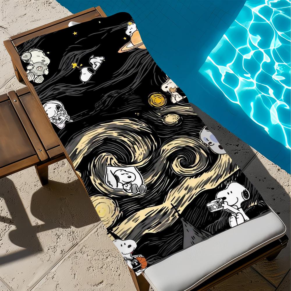 Towel Cartoon Beach Quick S-Snoopys-S Dry Pool Camping Towels Travel Soft Gift Gym Shower Cute Sports