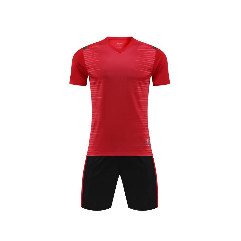 (Black Custom, 2XL Height 175-180CM) Football Jerseys Sets Men Sports Soccer Jersey Survetement Football Uniforms Women Soccer Training Suit