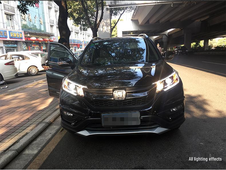 Laser Headlight Assembly: Upgraded Bi-Beam Bi-Lens DRL for 15-17 CRV