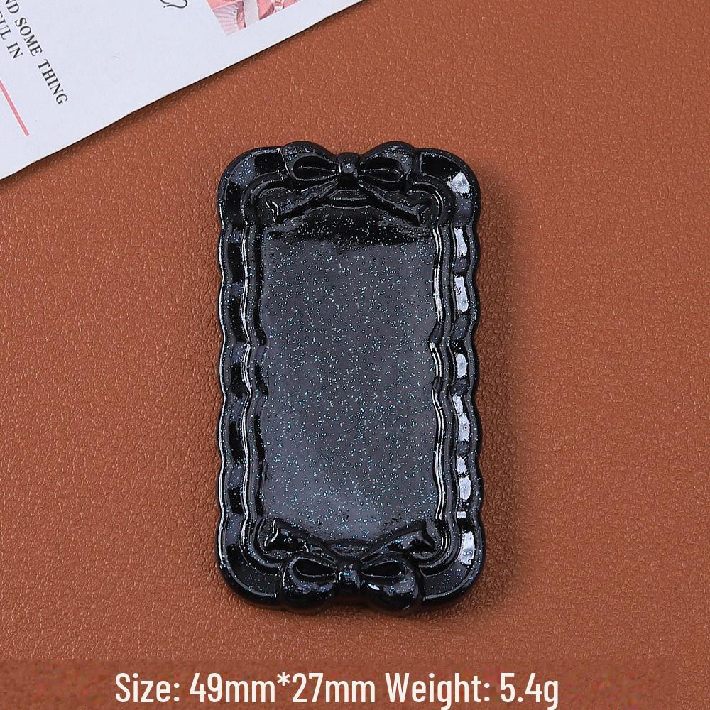 Tegneseriesløyfemønster harpiksplate for DIY hårnål og magnetlaging