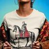 Female Knight T-Shirt: Medieval Warrior Horse Tee, Renaissance Clothing